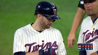 LAA@MIN: Dozier smacks an RBI single into right