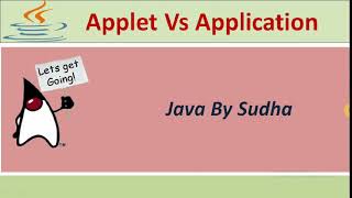 #111- Difference between Applets and Applications in java||Applet vs Application