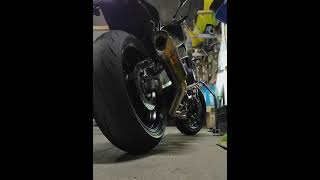 MT-09 2021 Akrapovič Racing Line Carbon Cold Start