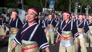 上總組　第61回よさこい祭り　本祭1日目　追手筋競演場　北側