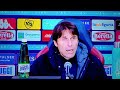 antonio conte conferenza stampa post genoa napoli 1 2