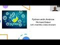 Python Files - Let's read data from a csv
