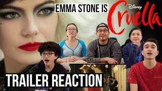 CRUELLA - TRAILER REACTION! | MaJeliv Reactions || Emma Stone gives Joker vibes!