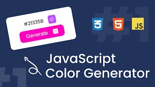 Simple Hex Color Code Generator in HTML, CSS, and JavaScript | JavaScript Project