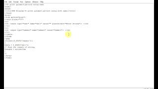 PHP Program To print pyramid pattern using with name