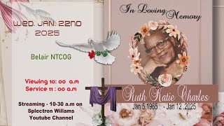 Service of Thanksgiving for  Ruth 'Katie' Charles  from Chateaubelair