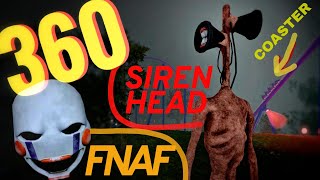 FNAF & Siren Head 360 VR Roller Coaster #Shorts