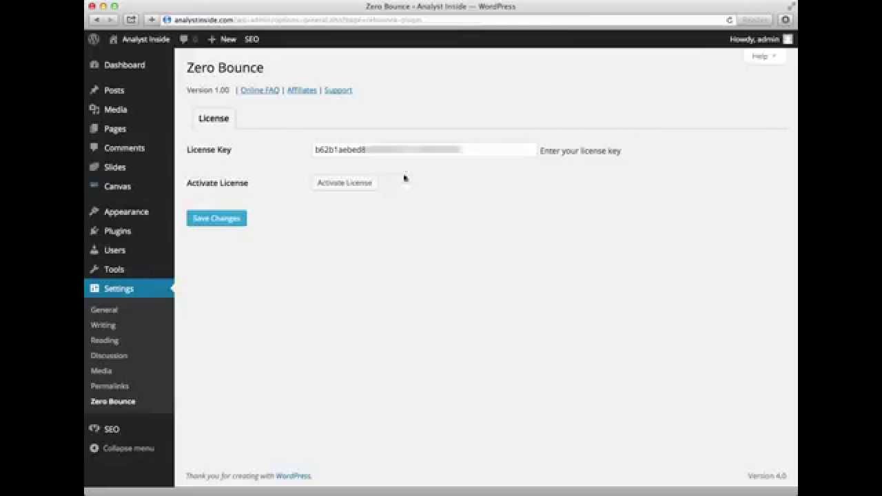 Zero Bounce Wordpress Plugin Youtube Zero Bounce Wordpress Plugin Youtube