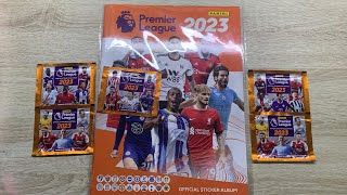 My FIRST LOOK at the Panini Premier League 2023 Stickers! Starter Album and 5 packs!