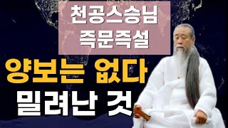 [천공스승님의 정법강의] 양보 배려 없다, 내가 약해서 밀려난 것