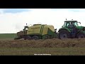 pressing bales *new* deutz fahr 6215 ttv krone bigpack 1290 xc fa. beekman emmeloord 2017.