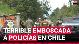 Chile: tres carabineros asesinados en el peor ataque a la policía en zona mapuch