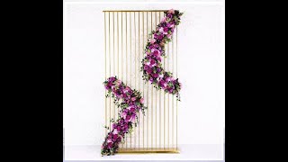 6.5ft Metal Rectangular Tall Floral Stand for DIY Wedding Arch Flower Arrangements Decorations