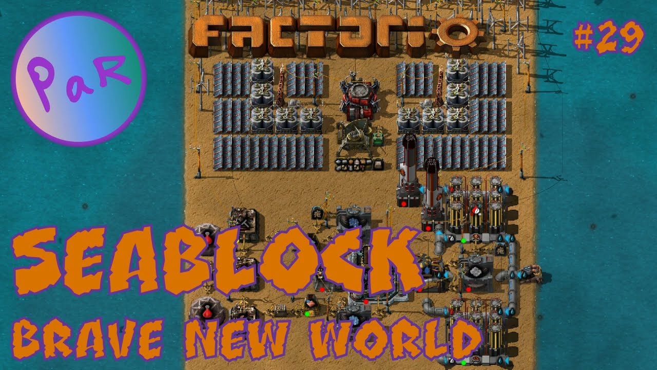 Ep 29 Brass Roboports Robot Brains Seablock Bnw Factorio