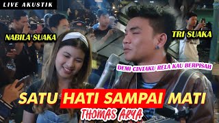 Download Lagu SATU HATI SAMPAI MATI THOMAS ARYA LIVE AKUSTIK COV... MP3 Gratis