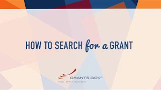 Intro to Grants.gov - How to Search for a Federal Grant