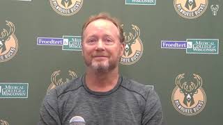 Coach Budenholzer On Giannis Antetokounmpo's Hyperextended Left Knee | Playoff Press Conference