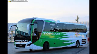 MAN Lion’s Coach euro 6 motor ve retarder sesi, Topçam turizm. Gürültülü şanzıman