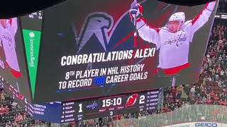 NHL fans celebrate Alex Ovehckin's 700th goal