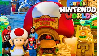 Super Nintendo World Toad's Cafe Food Tour \u0026 Honest Review | Universal Studios Hollywood