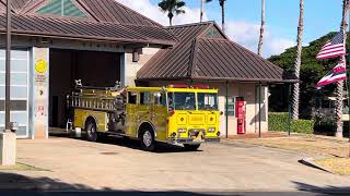 (RARE 1989 Seagrave)HFD E42 using E20R responding to a cardiac problem