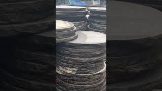 Black Basalt Flagstone Round Basalt Stepper Paving