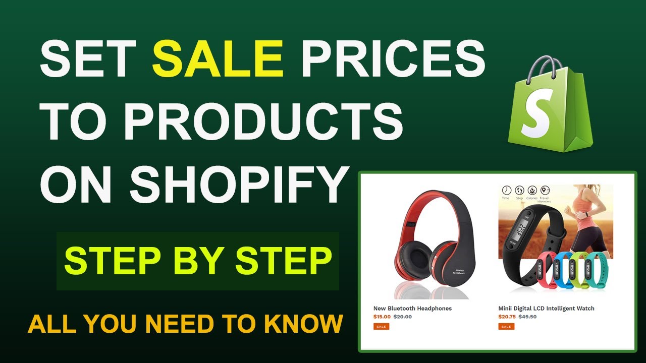 How To Set Sale Price On Shopify Products | How To Set Compare At Price ...