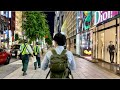 【4K】Tokyo Night Walk - Shimbashi to Ginza (June,2021)