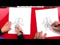 How To Draw A Cartoon Darth Vader
