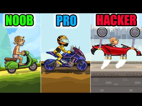 Hill Climb Racing 2 – NOOB vs PRO vs HACKER