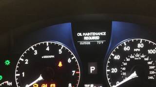 2011 Lexus rx350 oil life reset