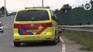 Ongeluk met motorrijder in Lent