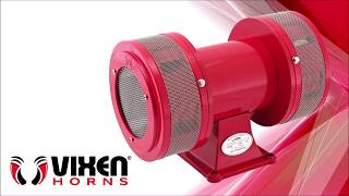 Vixen Horns Industrial Electric Motor Siren 120V (Red) VXS-1450AR