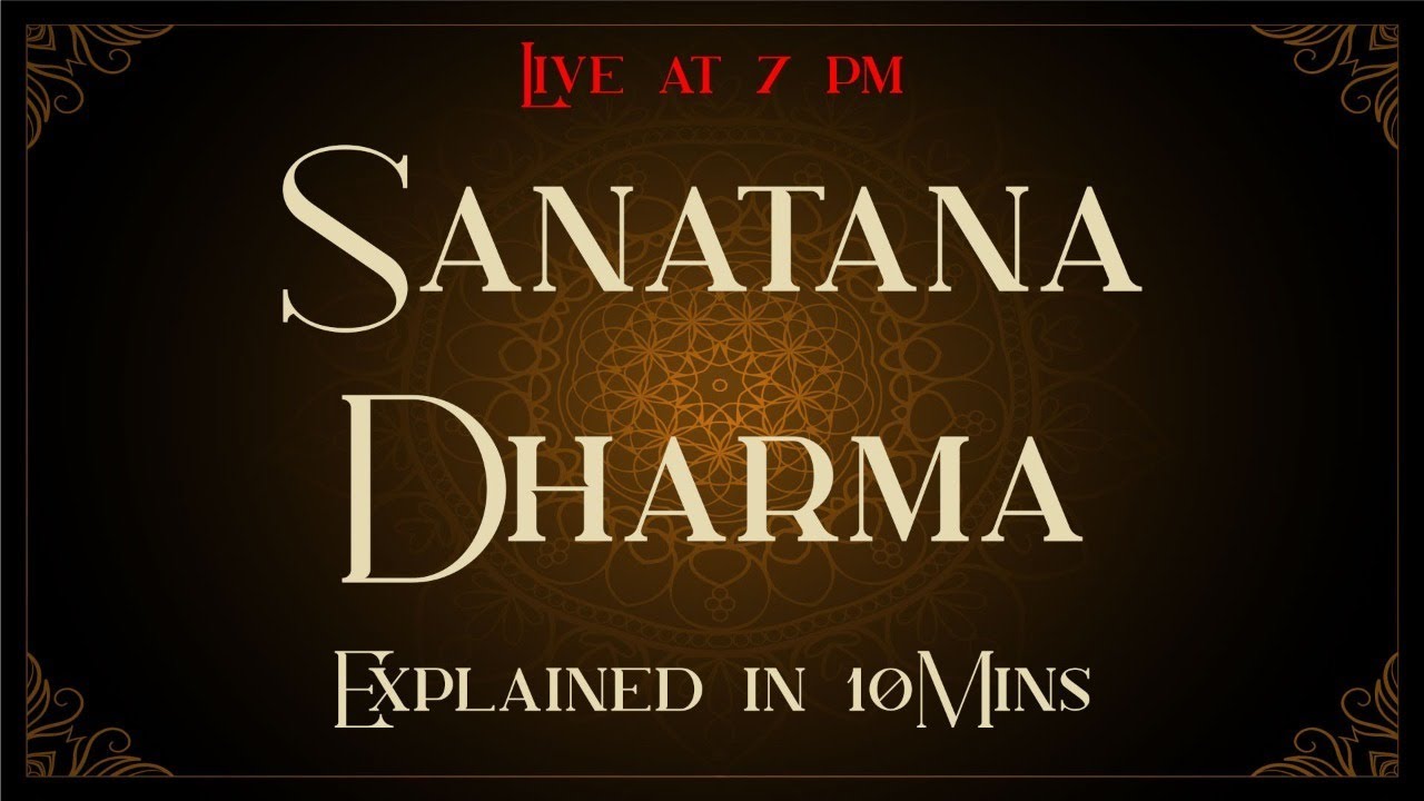 Sanatana Dharma Explained In 10Mins. | Sanjay Dixit - YouTube