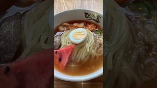 銀座で夏といえばここ👍暑い日に食べる極上カルビと盛岡冷麺、デザート✨✨#shorts #食べ歩き #グルメ #冷麺 #焼肉 #ジェラート #おひとりさま #夏