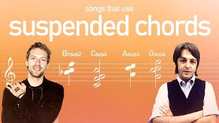 Songs that use Sus4 and Sus2 chords