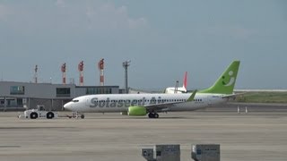 大分空港 Solaseed Air (SNJ) Boeing 737-800 JA803X 離陸 2012.7.28