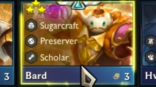 I took Sugarcraft Crest Augment and hit 6 Sugarcraft. Then i made 3 Star Bard a Killing Machine