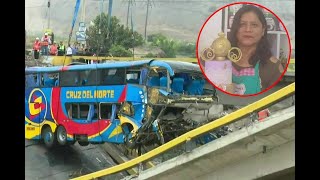 Familia busca desesperadamente a mujer que estuvo en el bus accidentado en Chancay