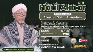 🔴LIVE | PERINGATAN HAUL AKBAR YANG KE-29 HABIB ALWY BIN SALIM AL AYDRUS MALANG - 2023