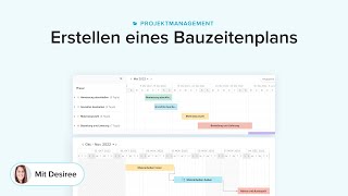 Erstellen eines Bauzeitenplans