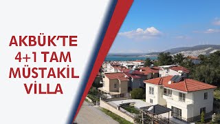 SATILDI. DİDİM Akbük'te 500m2 Arsa İçerisinde Tam Müstakil 4+1 Havuzlu Villa