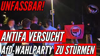 EILT: AfD Wahlparty NRW ESKALIERT Antifa versucht AfD Wahlparty zu stürmen