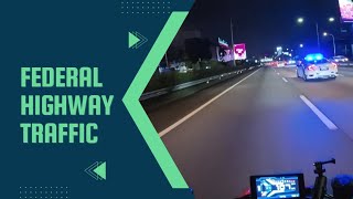 4K | QJ Motor | SRK600 | Motovlog # 59 | Federal Highway Traffic | Pure SC Project Sound