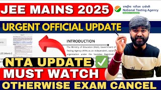 NTA URGENT UPDATE⚠️ JEE Mains 2025 MUST WATCH NEW CIRCULAR✅ | JEE Mains 2025 Admit Card |Photograph