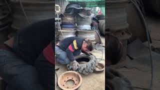 Truck Puncture Tire \u0026 Inner Tube Replacement!