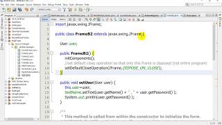 Java JFrames Share Data with other JFrames using Objects 04