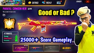 Testing New Crimson Heir Parafel in 25000+ Score😵🔥Pro Grandmaster Lobby !!