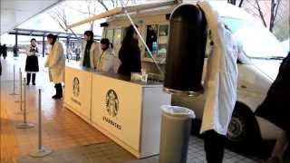 一足先にやってきた！？　鳥取駅でスタバの試飲会イベント　Tasting of Starbucks in Tottori Station