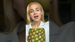 The syringe was there to stay 🍍 #shorts #pineapple #funny #hawaii #viral #coconu